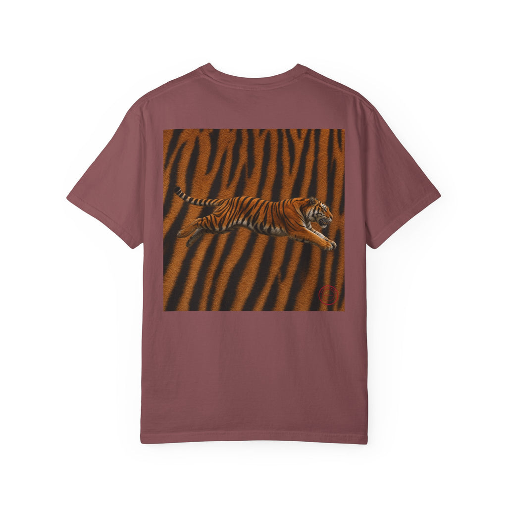 CoolyJapan — Tora 虎 Leaping Tiger Tee | Dark Color | Comfort Colors 1717