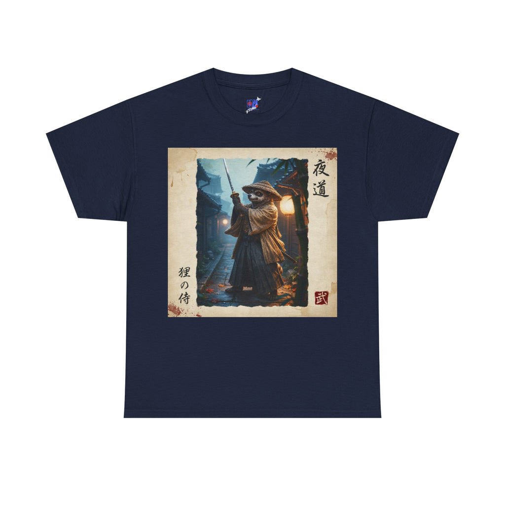 Samurai Cat Tee — Vintage Japanese Night Wanderer Graphic T-Shirt