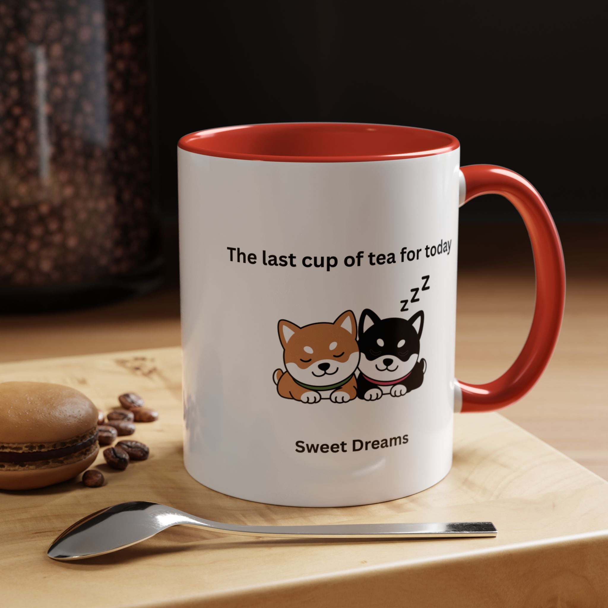 Shiba Inu "Sweet Dreams" Mug, The Last Cup of Tea for Today, Japanese Dog Cute Gift Mug