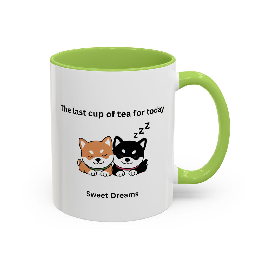 Shiba Inu "Sweet Dreams" Mug, The Last Cup of Tea for Today, Japanese Dog Cute Gift Mug