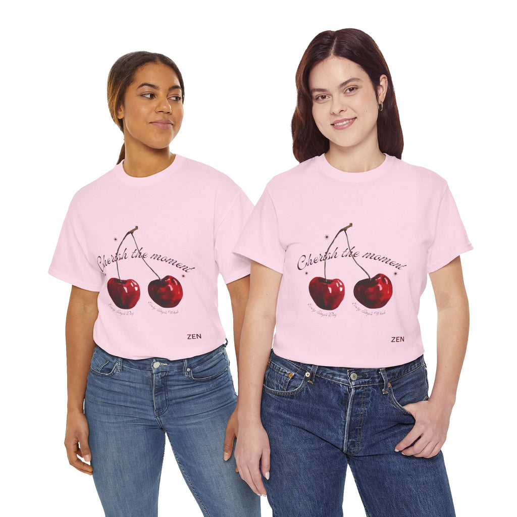 Cherish the Moment Cherry Graphic Tee
