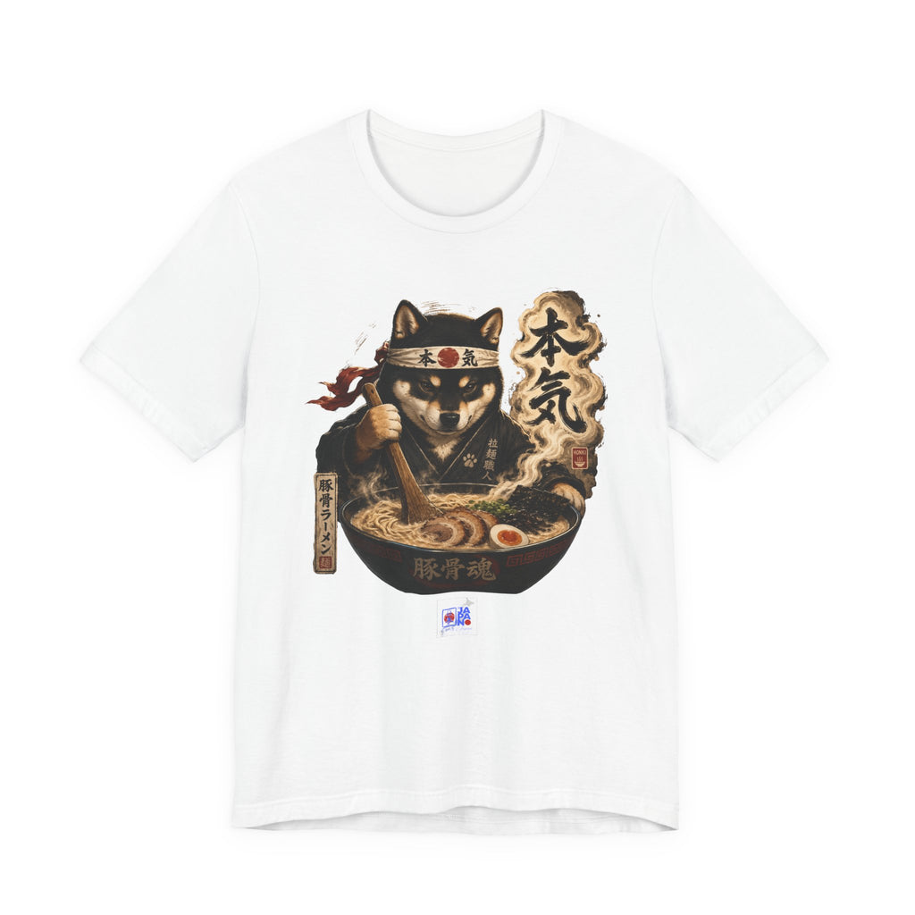 Ramen Neko Tee — Samurai Cat Chef "本気" Graphic T-Shirt
