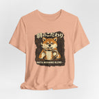 Akita Morning Blend Tee | Shiba Inu Coffee Dog Illustration