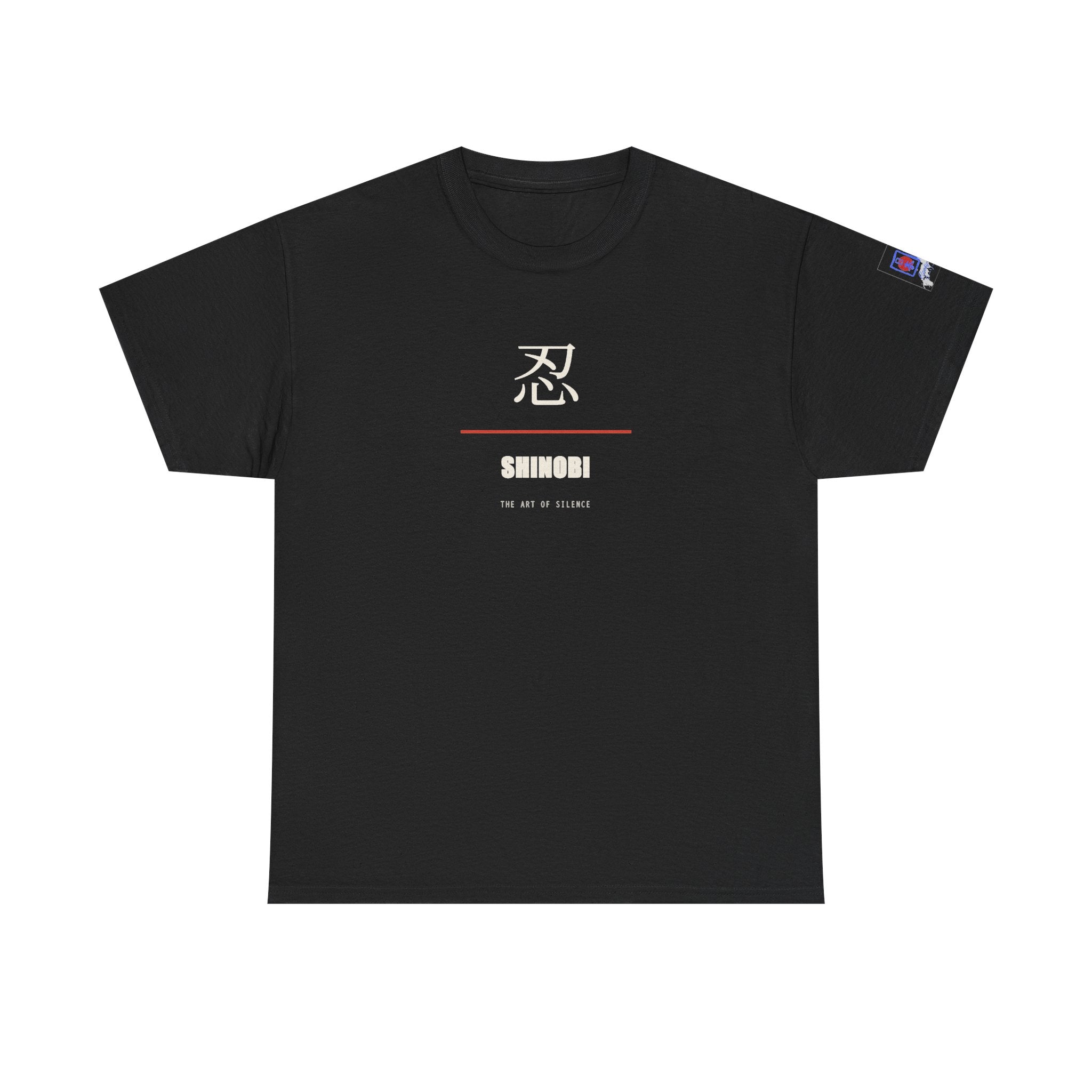 Shinobi T Shirt Ninja Japanese Kanji Tee Silent Warrior Gift for Anime Fans, Martial Arts Lover Clothing, Unique Graphic Shirt for Him
