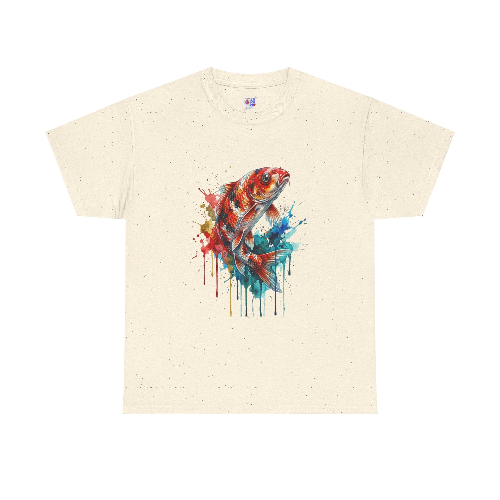 Koi Fish Watercolor T-Shirt — Vibrant Drip Art Tee