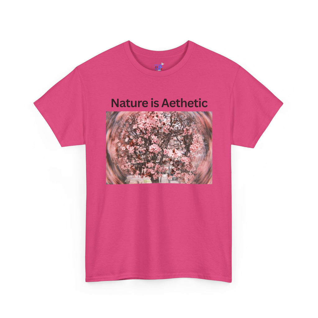 Nature Is Aesthetic Pink Sakura Floral T-Shirt