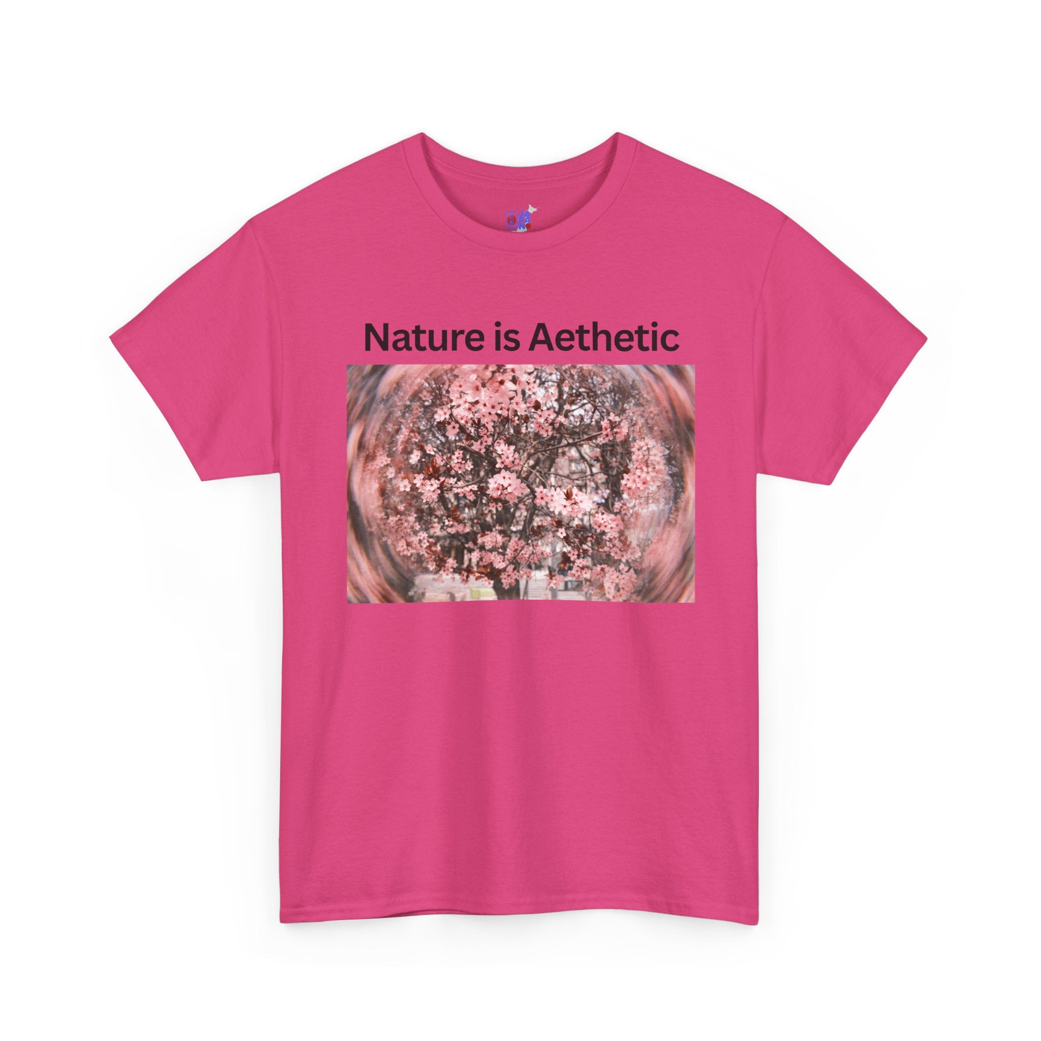 Nature Is Aesthetic Pink Sakura Floral T-Shirt