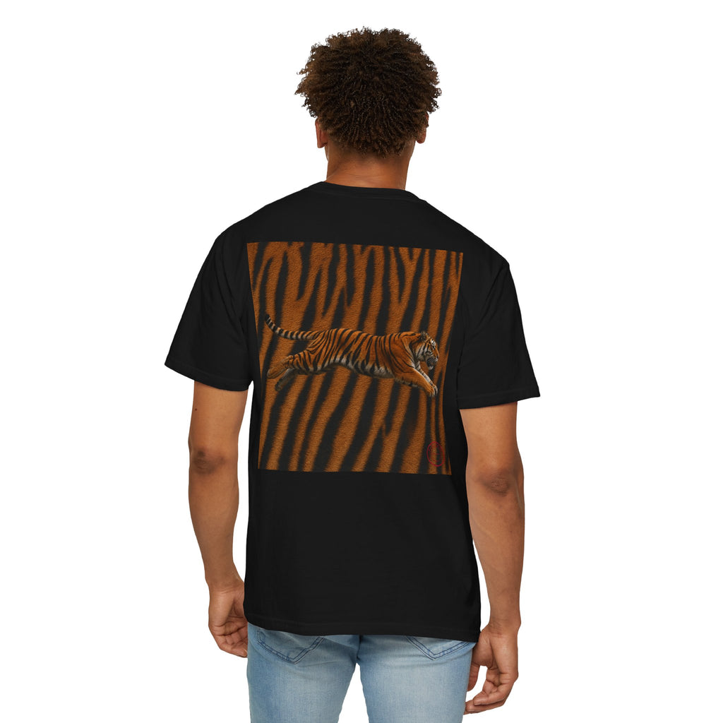 CoolyJapan — Tora 虎 Leaping Tiger Tee | Dark Color | Comfort Colors 1717