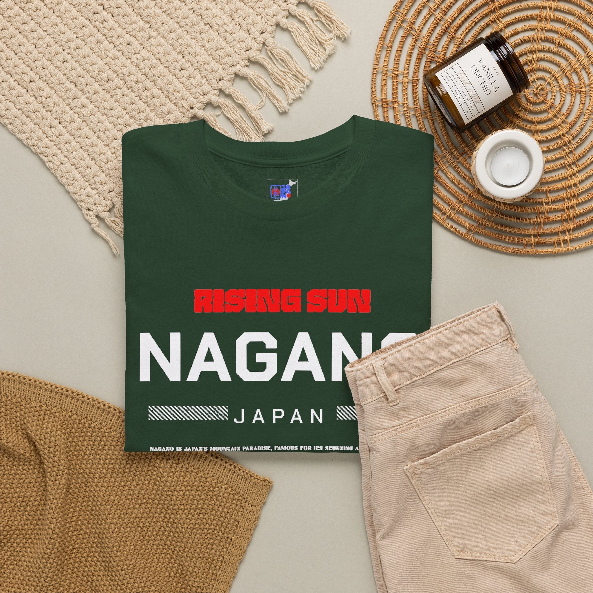 Nagano Japan T-Shirt  Heart of the Japanese Alps  Mountain Adventure and Ski Travel Souvenir Nature Lover Gift  Japan Vacation Memory Tee