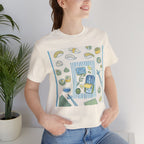 Sushi Picnic Tee, Cute Bento & Sushi Illustration T-Shirt