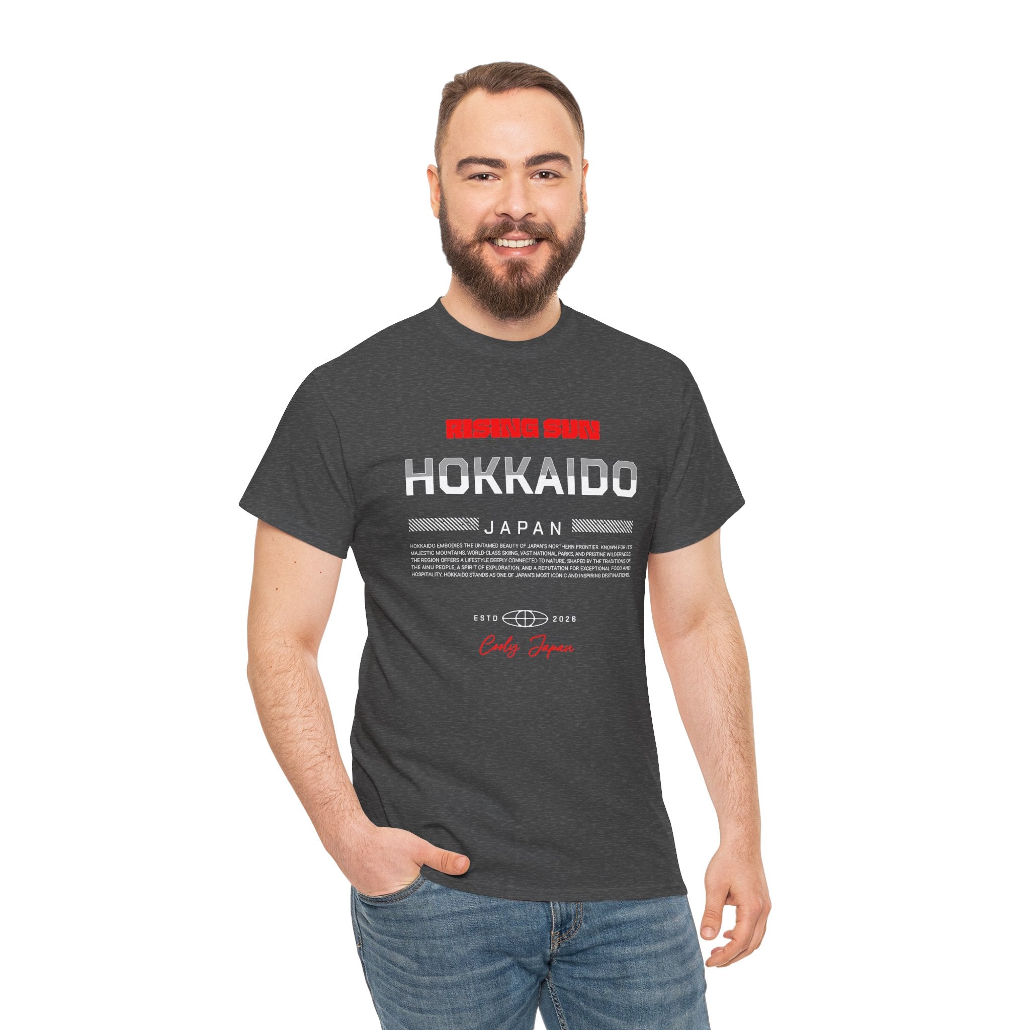 Hokkaido Japan T-Shirt, Japanese Alps & Ski Travel Souvenir Tee  Snow Adventure Shirt  Japan Vacation Memory Gift | Hokkaido Nature Apparel