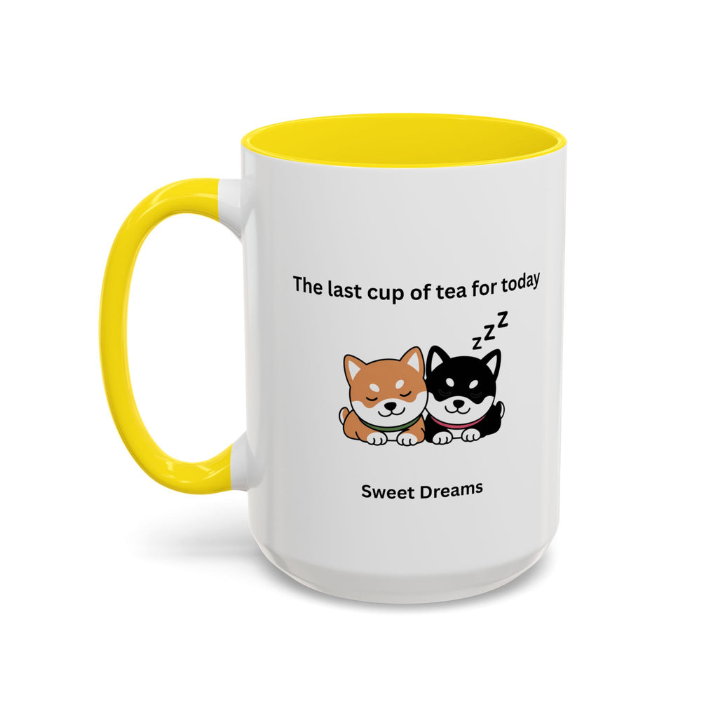 Shiba Inu "Sweet Dreams" Mug, The Last Cup of Tea for Today, Japanese Dog Cute Gift Mug