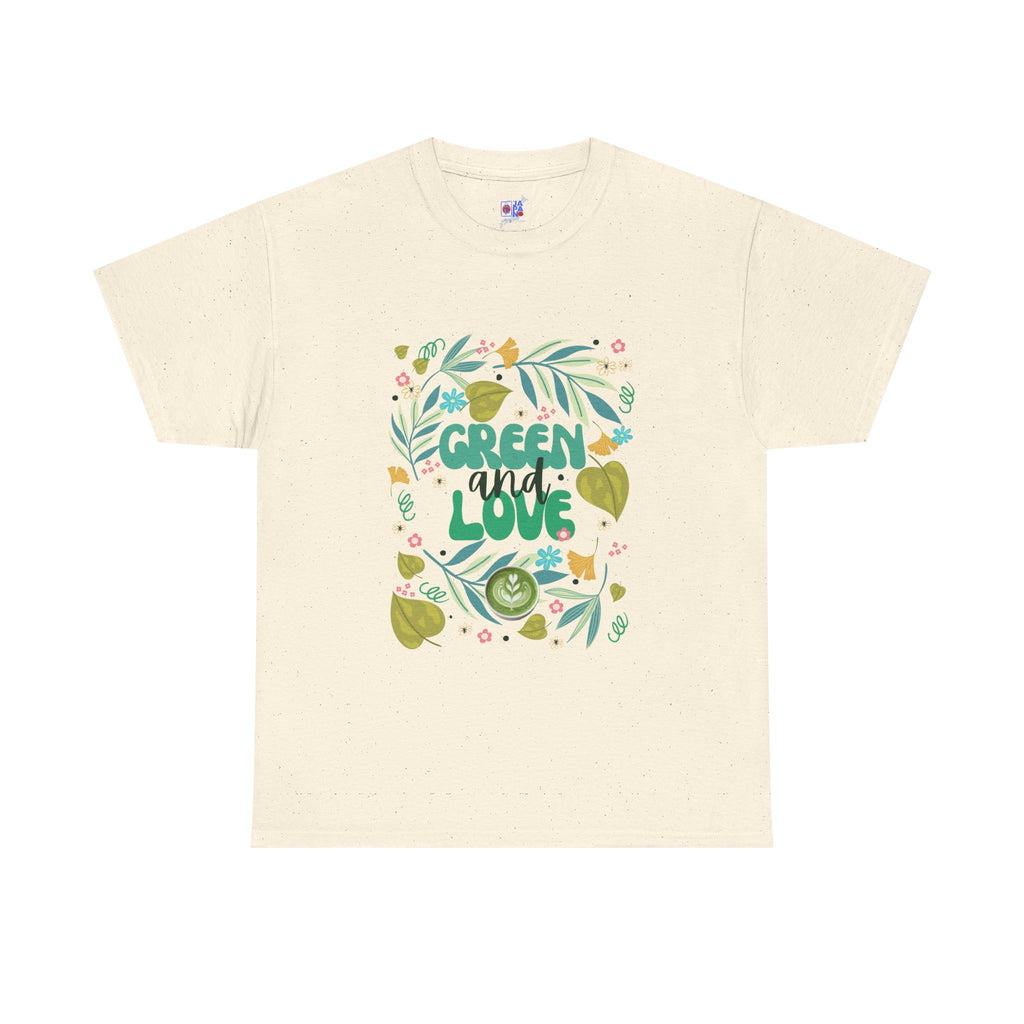 Eco Plant Lover T-Shirt — "Green and Love" Graphic Tee
