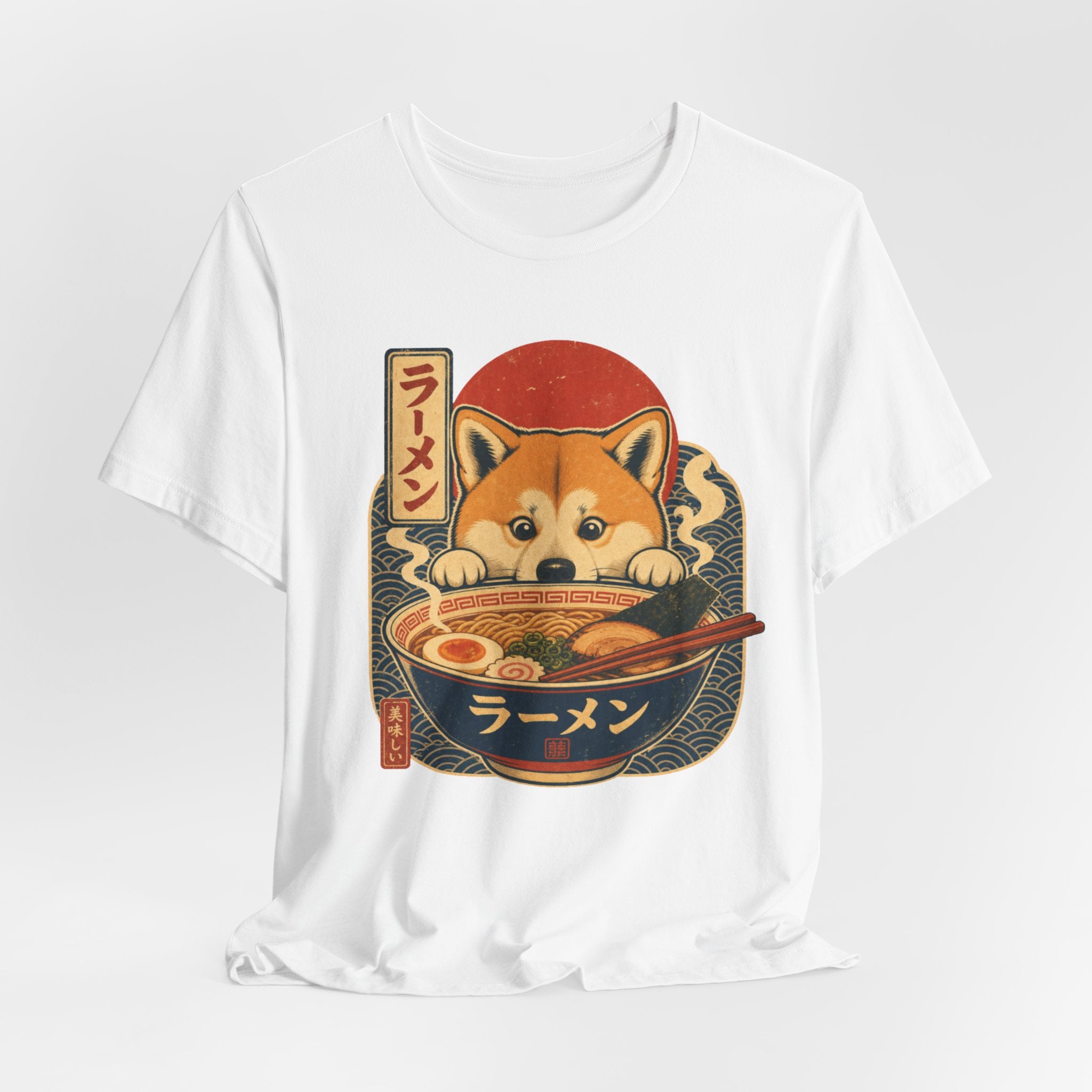 Kawaii Shiba Inu Ramen T-Shirt — Cute Japanese Dog Noodle Tee (Happy Ramen Gift)