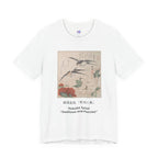Teisai Hokuba "Swallows and Peonies" | Edo-period Surimono Art Tee (Light)