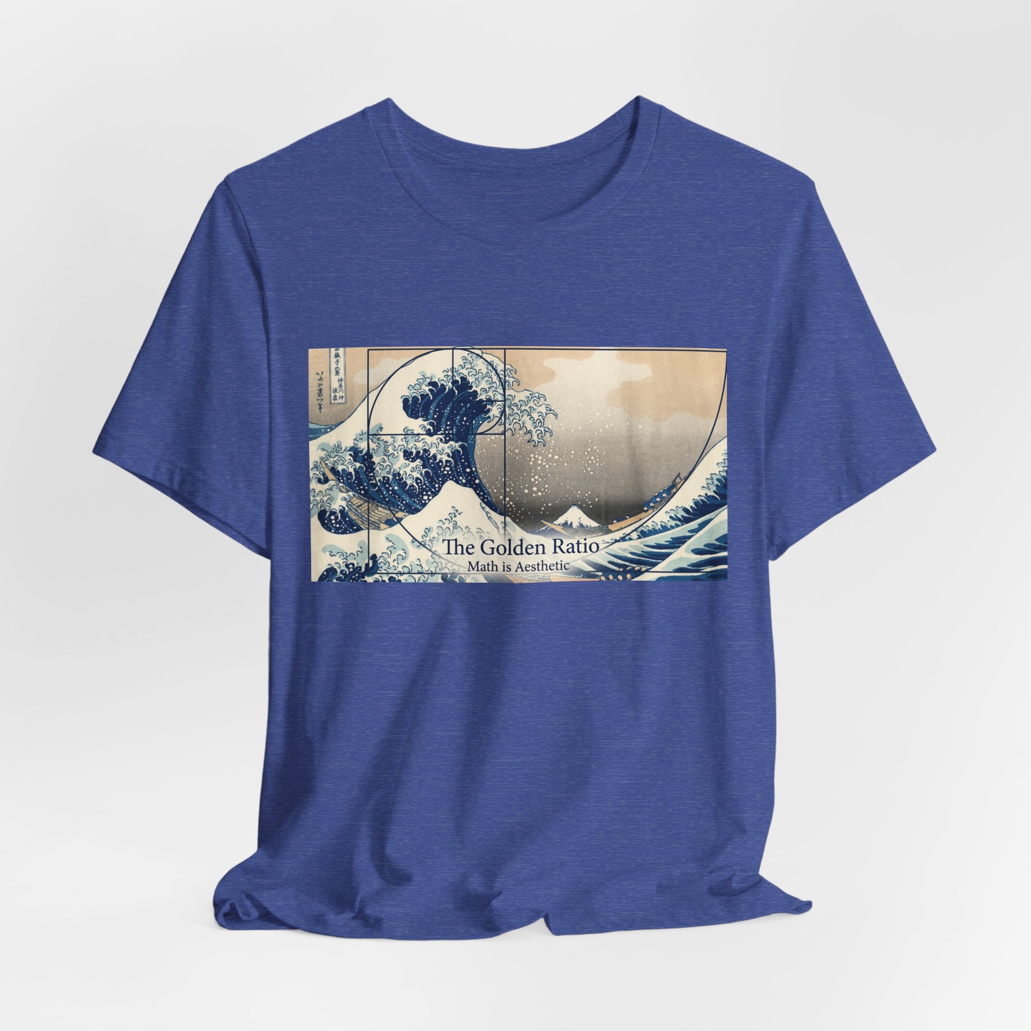 The Great Wave with Golden Ratio T-Shirt | Hokusai Wave Math Art