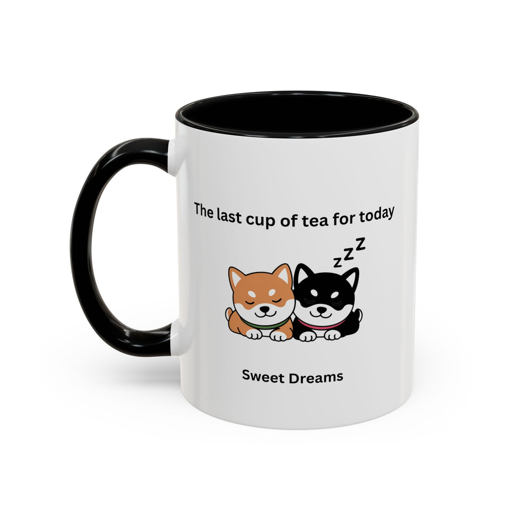 Shiba Inu "Sweet Dreams" Mug, The Last Cup of Tea for Today, Japanese Dog Cute Gift Mug