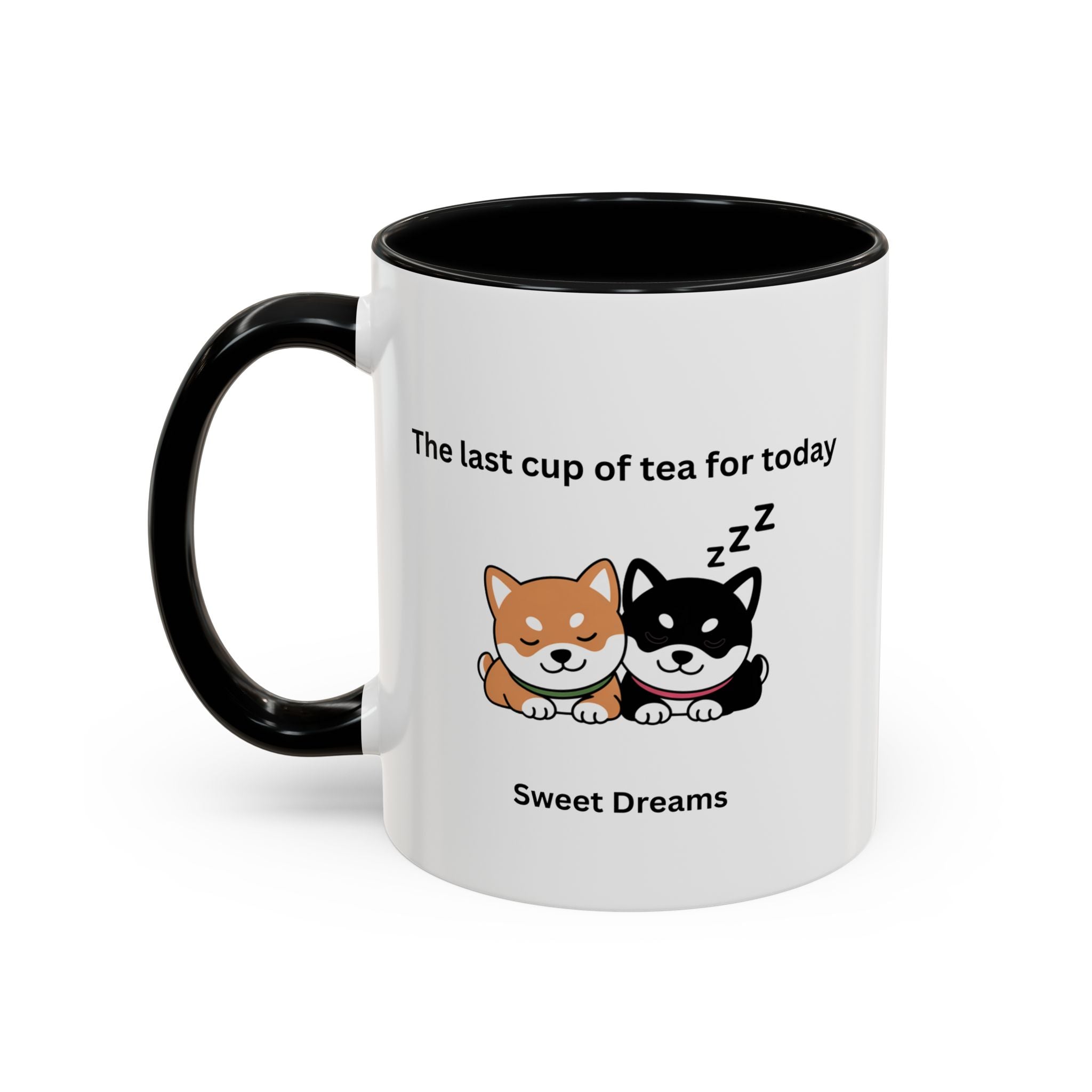 Shiba Inu "Sweet Dreams" Mug, The Last Cup of Tea for Today, Japanese Dog Cute Gift Mug