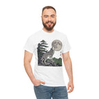 Japanese Wolf T-Shirt — 山犬 Yamainu Mountain Dog Men's Tee | Japan Mythology Gift