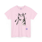 Akita Inu Sumi Ink Portrait T-Shirt — Japanese Ink Wash Dog Tee