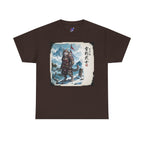 Snow Leopard Samurai T-Shirt — 雪豹武士 Soul of the Snow Mountain | Yukihyo Bushi Japanese Warrior Spirit Graphic Tee