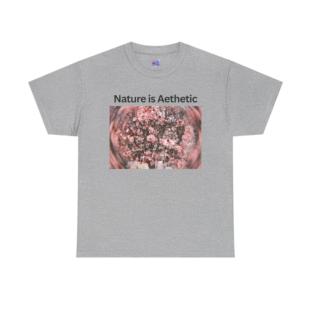 Nature Is Aesthetic Pink Sakura Floral T-Shirt