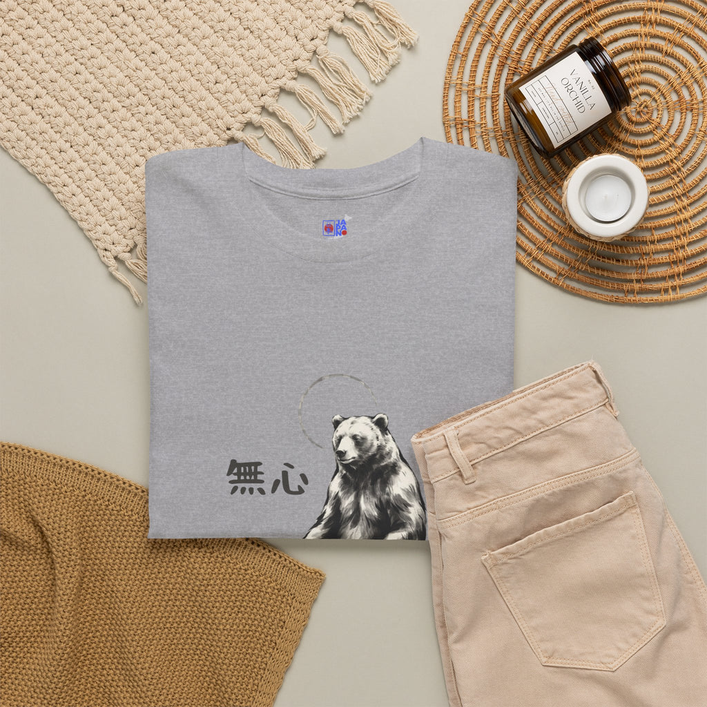 Meditating Bear T‑Shirt — Zen 'Mushin' Graphic Tee