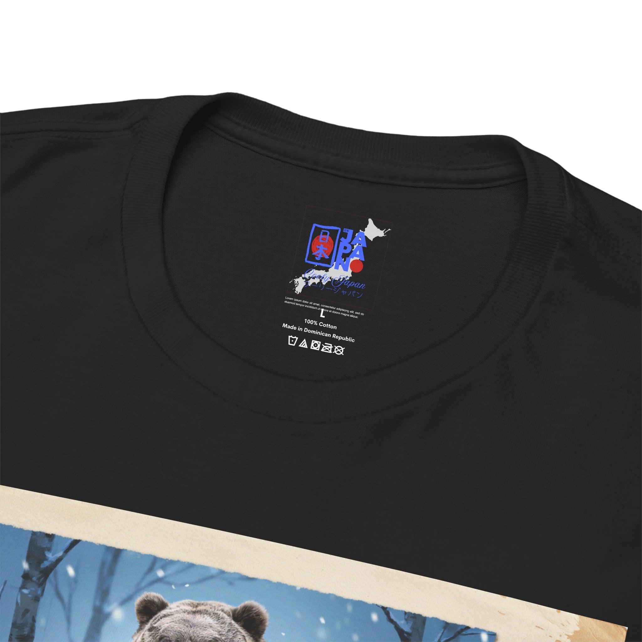 Hokkaido Bear Samurai T-Shirt — 北海道の熊武士 Japanese Warrior Bear | Higuma Bushido Vintage Art Graphic Tee