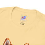 Shiba Inu Watercolor T-Shirt — Colorful Dog Portrait Tee