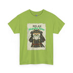 Samurai Shiba Inu Drinking Matcha Tee — Relax Matcha Time Graphic T-Shirt