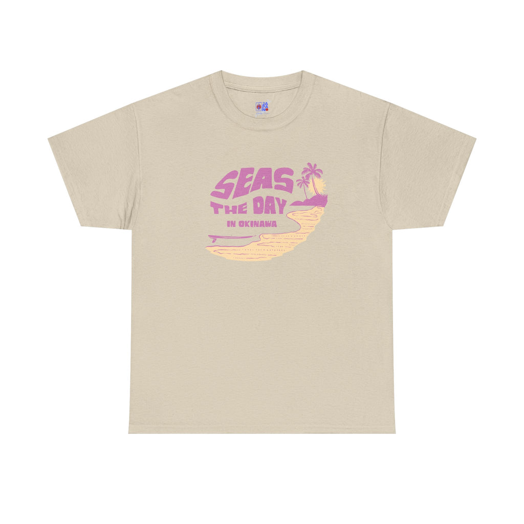 Seas the Day Okinawa Beach Tee — Vacation Graphic T-Shirt