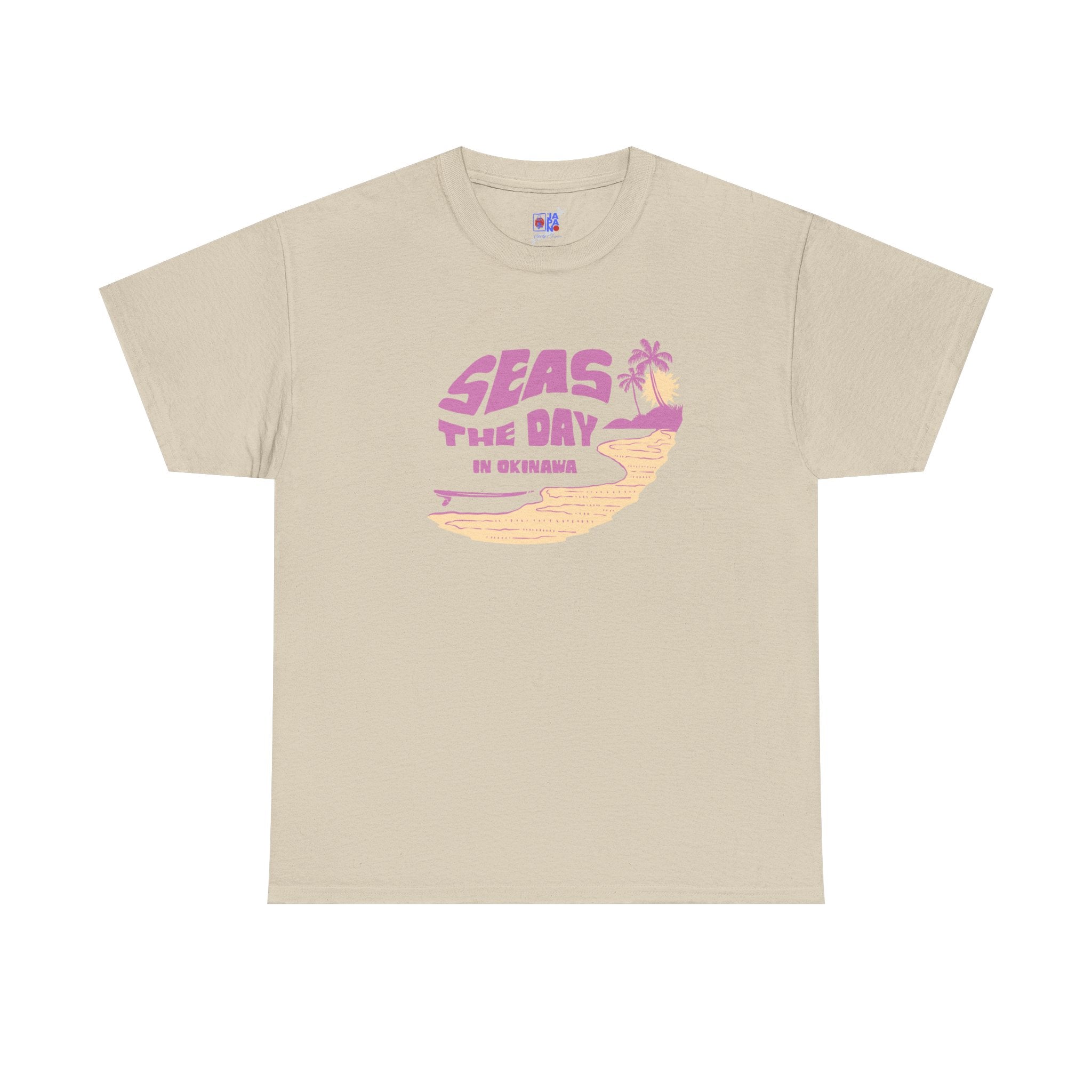 Seas the Day Okinawa Beach Tee — Vacation Graphic T-Shirt