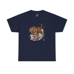 Charging Tiger T-Shirt | Asian Brushstroke Illustration, Chinese Calligraphy
