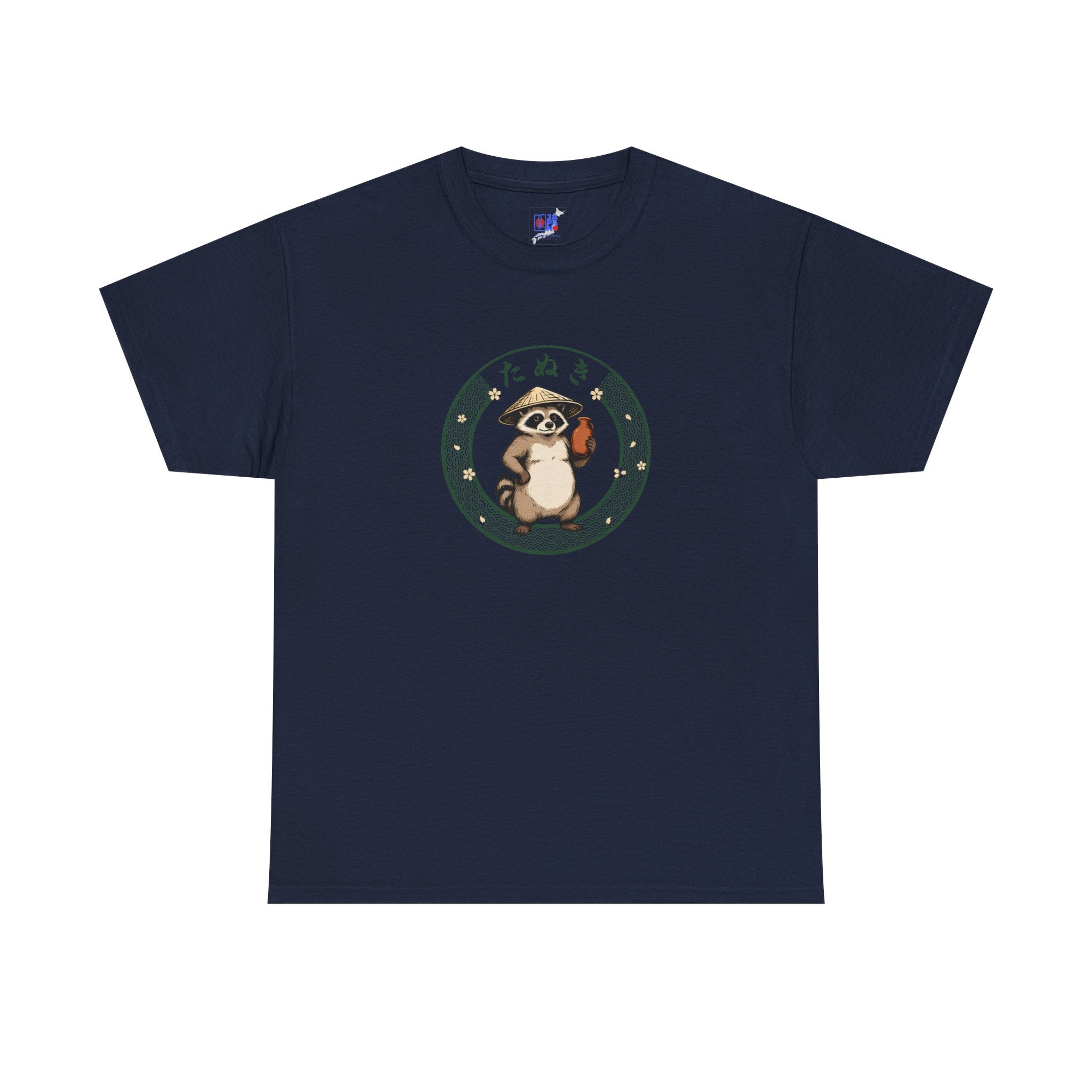 Tanuki T-Shirt | Japanese Raccoon Dog Folklore Graphic Tee | Edo Period Japan Shirt | Good Luck Gift