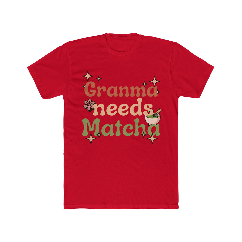 Granma Needs Matcha Tee | Vintage Front-Print Graphic | Matcha Collection