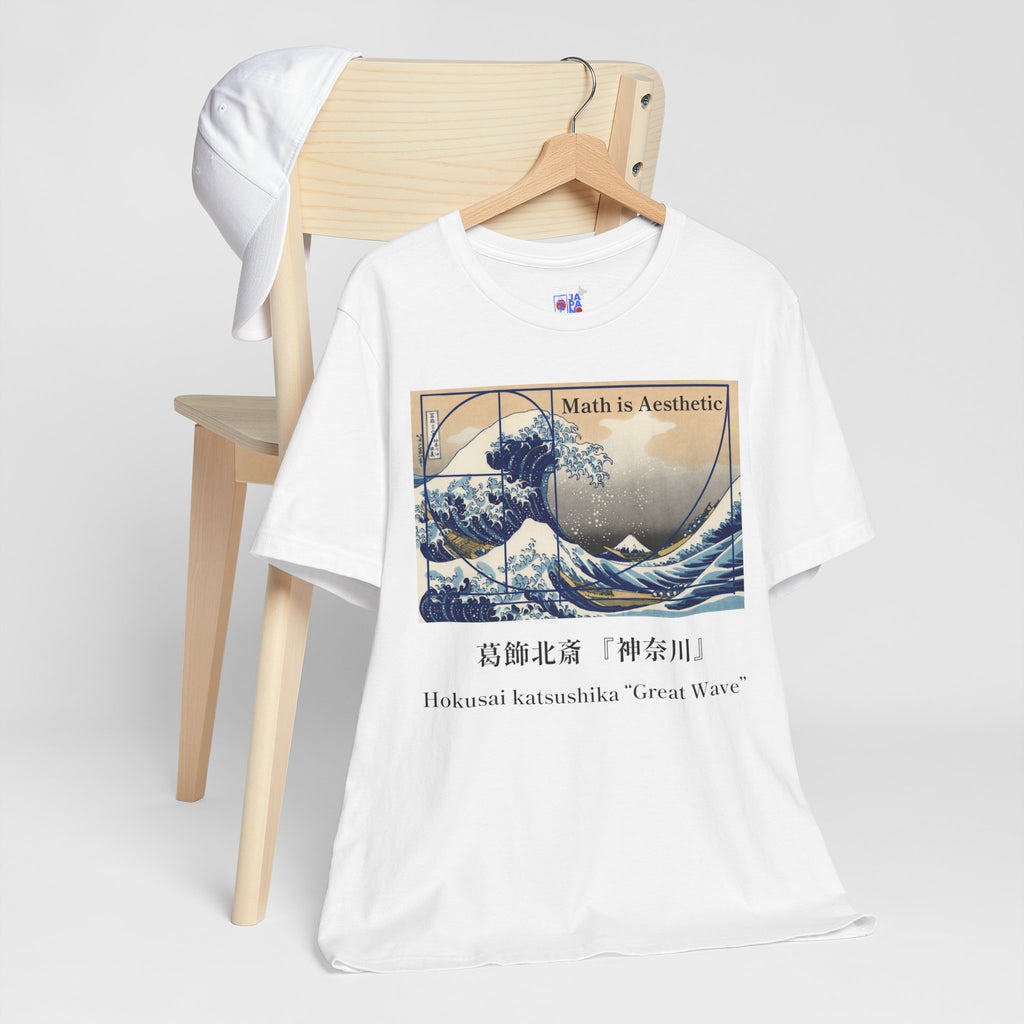 Great Wave Golden Ratio T-Shirt, Math is Aesthetic Hokusai Graphic Tee