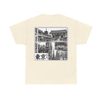 Tokyo Street Culture T-Shirt | 東京 Vintage Manga Front & Back Print | Japan City Series Tee