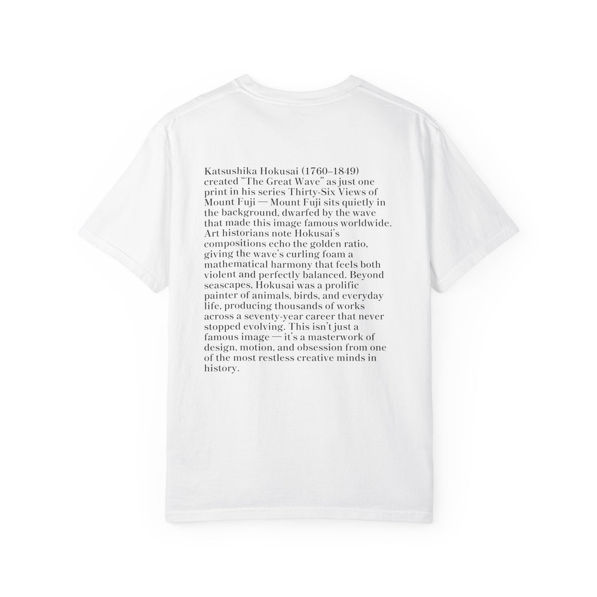 The Great Wave of Kanagawa Hokusai Art Tee — Comfort Colors 1717 Vintage Fit T-Shirt for Women