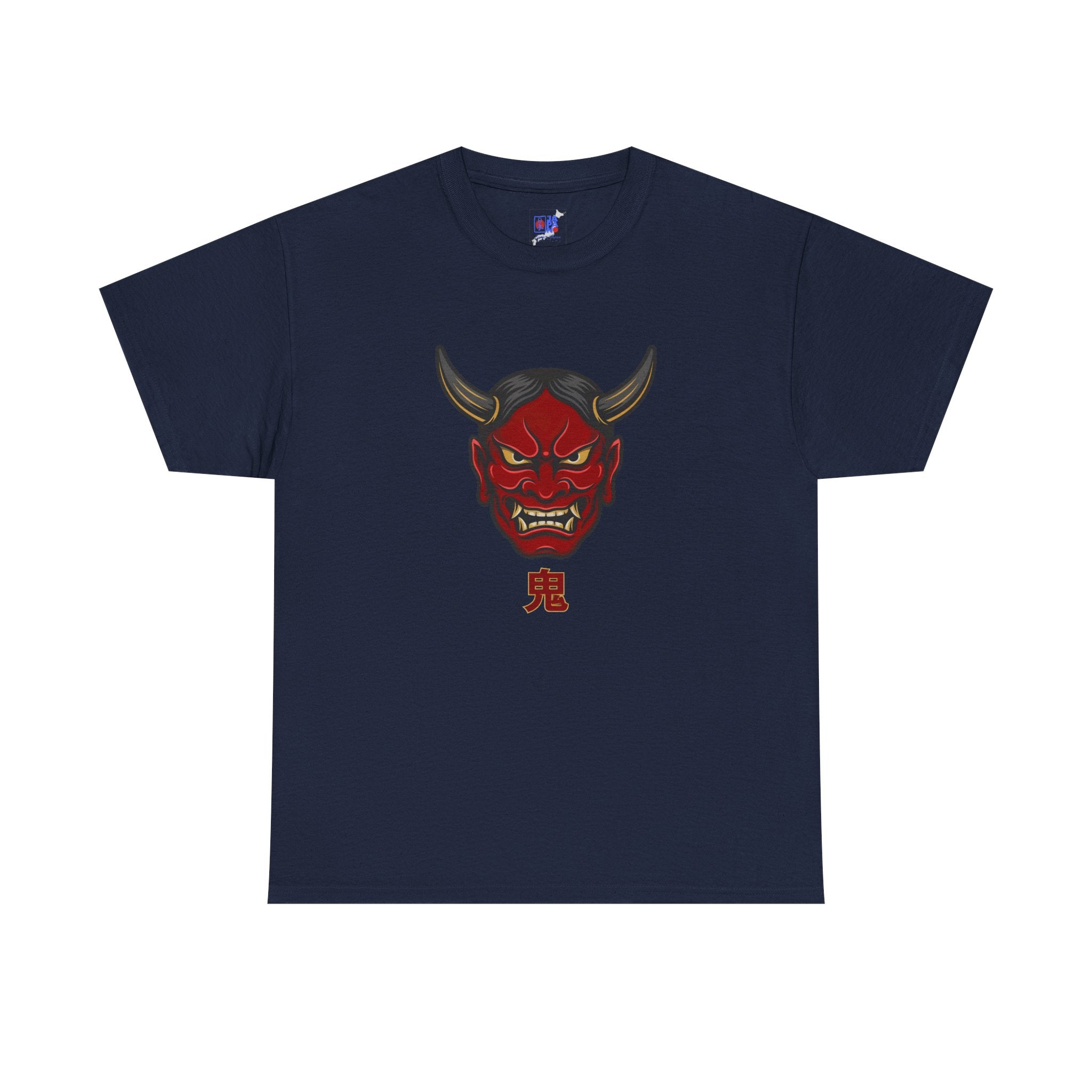 Oni Mask T-Shirt — 鬼 Japanese Demon Men's Graphic Tee | Dark Japan Streetwear Shirt