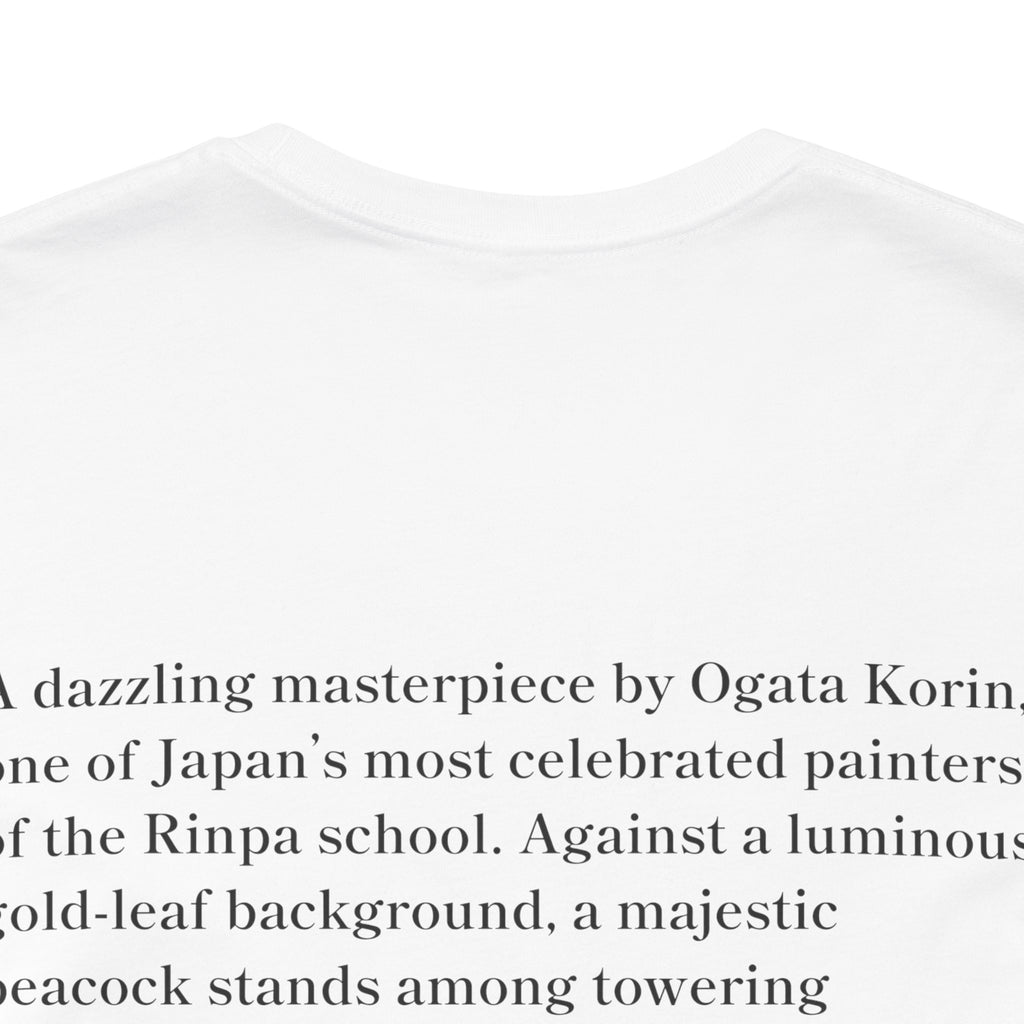 Korin Ogata "Peacock and Hollyhocks Screen", Japanese Art Museum T-Shirt