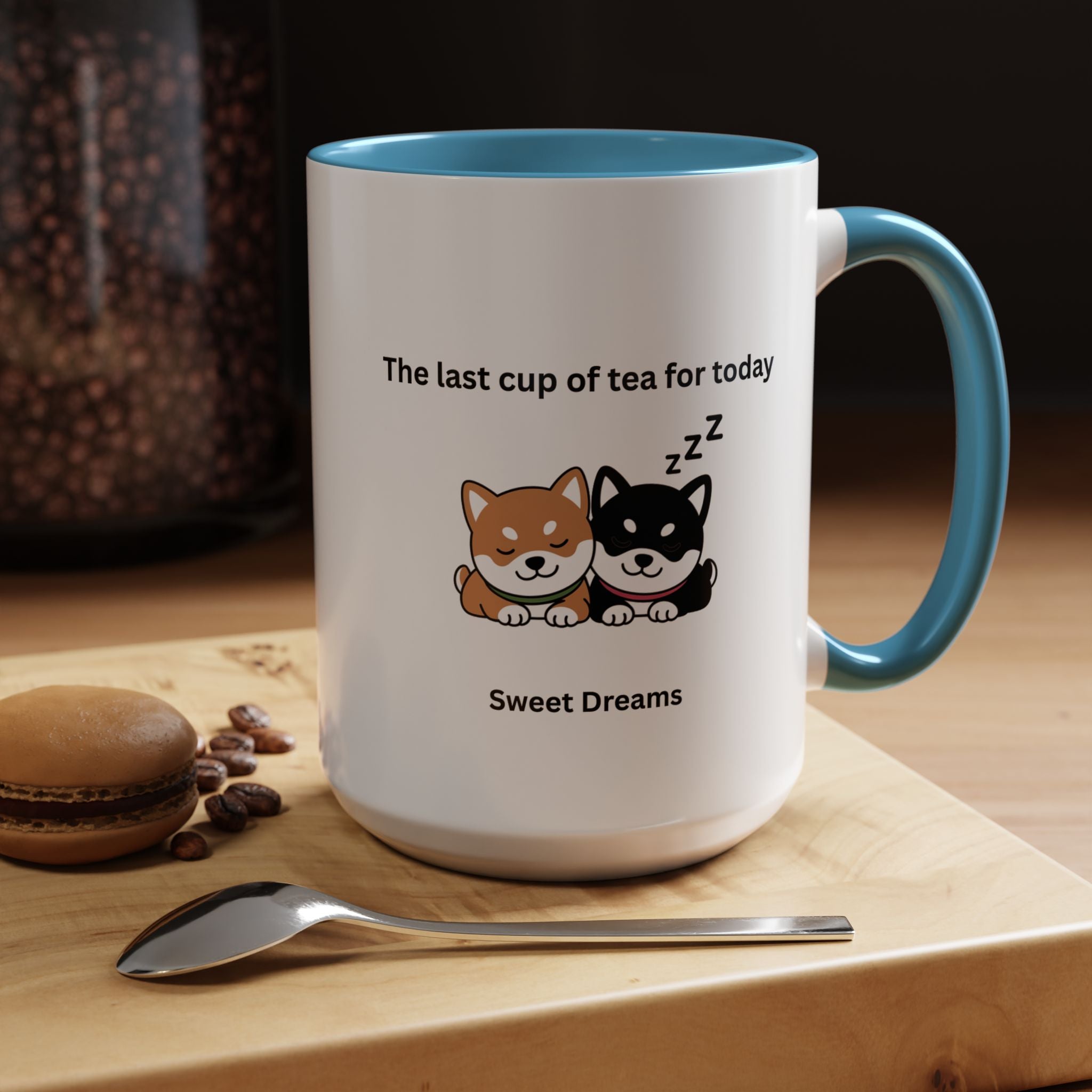 Shiba Inu "Sweet Dreams" Mug, The Last Cup of Tea for Today, Japanese Dog Cute Gift Mug