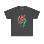 Koi Fish Watercolor T-Shirt — Vibrant Drip Art Tee