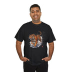 Charging Tiger T-Shirt | Asian Brushstroke Illustration, Chinese Calligraphy