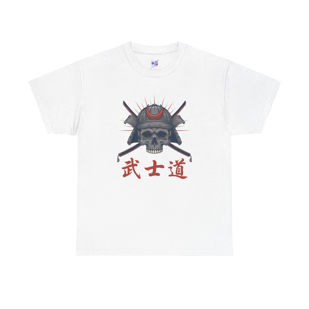 Samurai Skull T-Shirt — 武士道 Bushido Men's Graphic Tee | Japanese Warrior Dark Streetwear Shirt