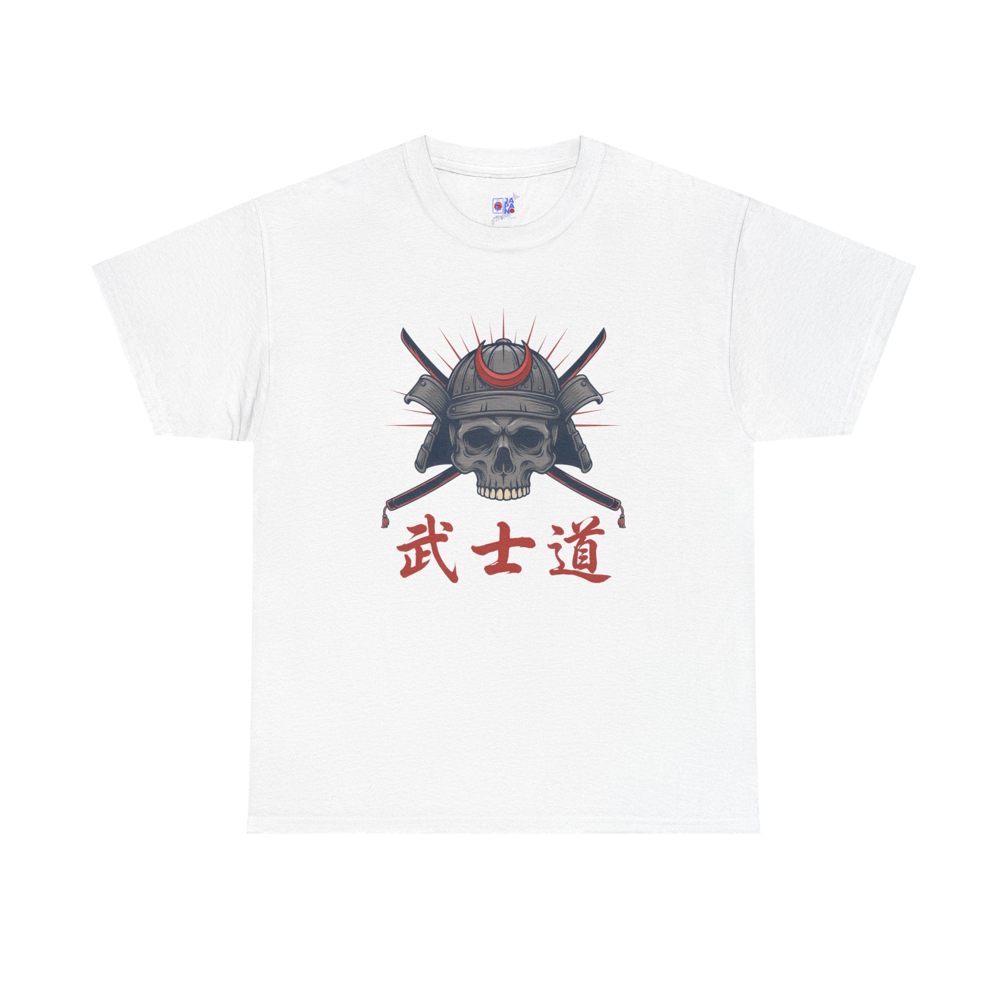 Samurai Skull T-Shirt — 武士道 Bushido Men's Graphic Tee | Japanese Warrior Dark Streetwear Shirt