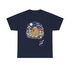 Kawaii Capybara Onsen T-Shirt — Japanese Hot Spring Winter Night Design