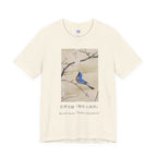 Nihonga Art Tee — “Baika Shōkin-zu” Plum Blossoms & Blue Bird