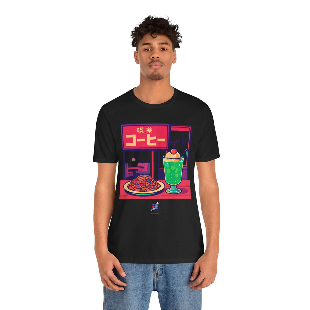 Kissaten Cream Soda Napolitan Tee | Retro Japanese Cafe Graphic