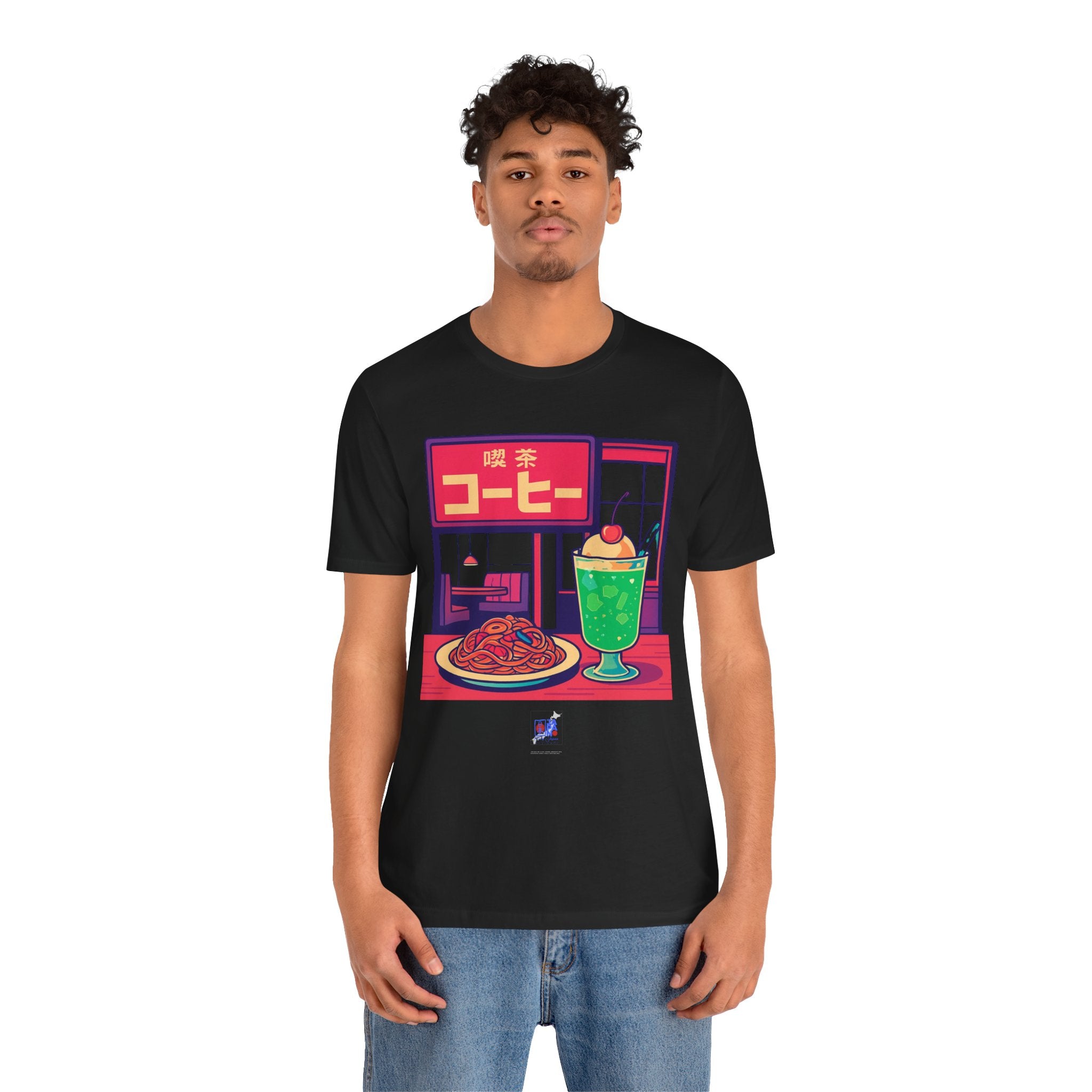 Kissaten Cream Soda Napolitan Tee | Retro Japanese Cafe Graphic