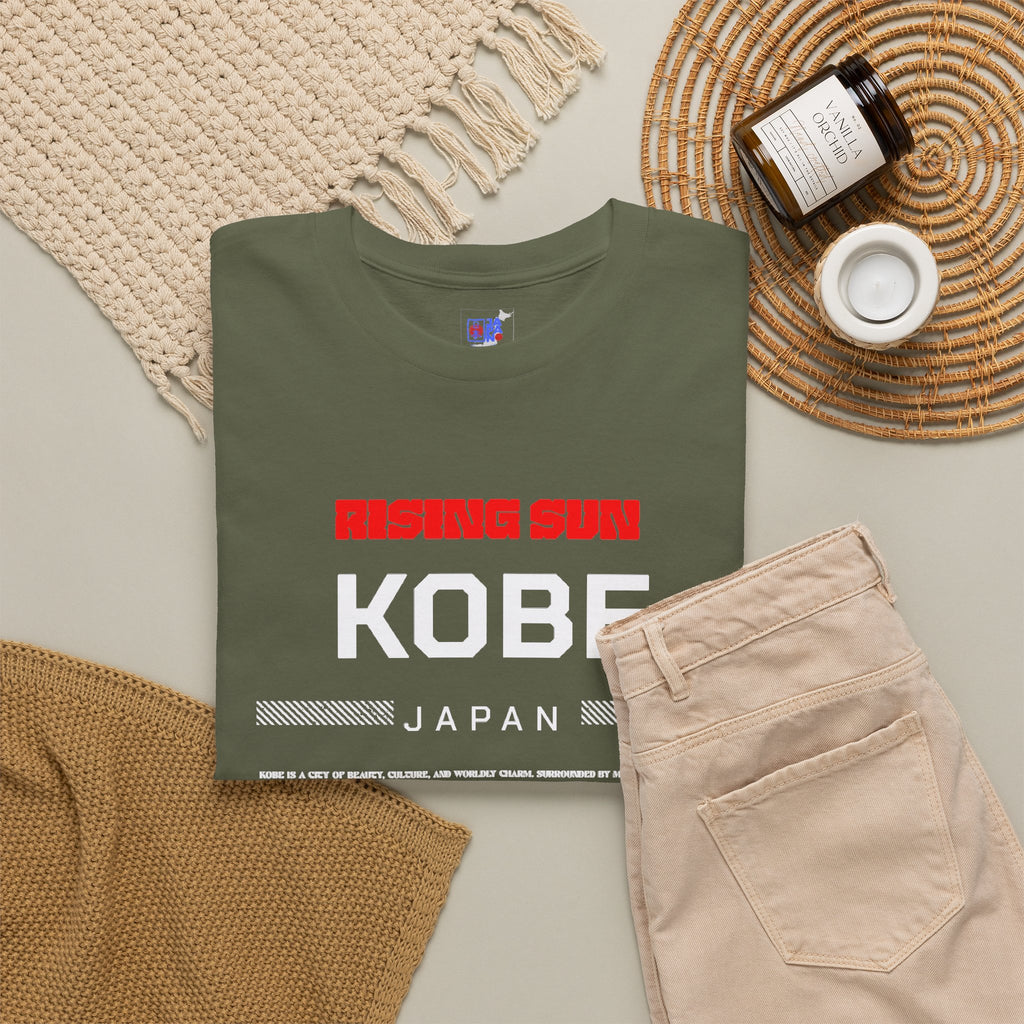 Kobe Japan T-Shirt, Where Mountains Meet the Sea  Harbor City Travel Souvenir  Japan Vacation Memory Tee  Kobe Gift for Japan Lovers